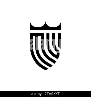 MV Luxury initial logo letters in high quality professional design that will print well Stock Vector