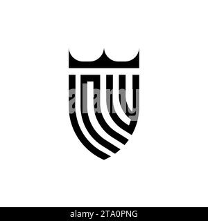 NW Luxury initial logo letters in high quality professional design that will print well Stock Vector