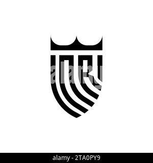 NR Luxury initial logo letters in high quality professional design that will print well Stock Vector