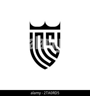 OS Luxury initial logo letters in high quality professional design that will print well Stock Vector