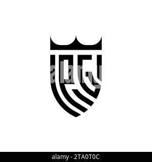 PG Luxury initial logo letters in high quality professional design that will print well Stock Vector