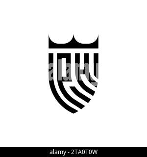 PH Luxury initial logo letters in high quality professional design that will print well Stock Vector