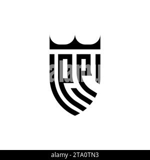 PP Luxury initial logo letters in high quality professional design that will print well Stock Vector