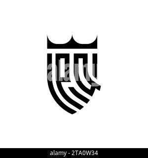 PQ Luxury initial logo letters in high quality professional design that will print well Stock Vector