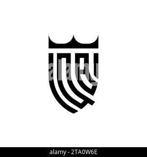 QB Luxury initial logo letters in high quality professional design that will print well Stock Vector