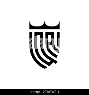QA Luxury initial logo letters in high quality professional design that will print well Stock Vector