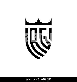 RG Luxury initial logo letters in high quality professional design that will print well Stock Vector
