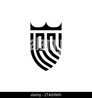 RN Luxury initial logo letters in high quality professional design that will print well Stock Vector