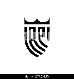 RP Luxury initial logo letters in high quality professional design that will print well Stock Vector