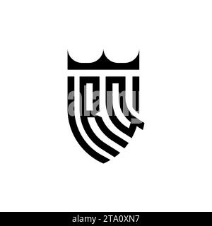 RQ Luxury initial logo letters in high quality professional design that will print well Stock Vector