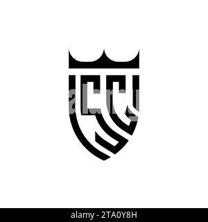 SC Luxury initial logo letters in high quality professional design that will print well Stock Vector