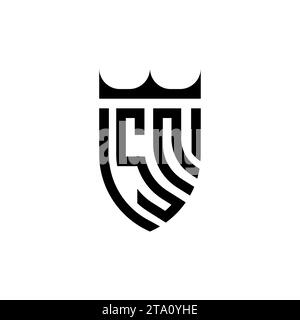 SN Luxury initial logo letters in high quality professional design that will print well Stock Vector