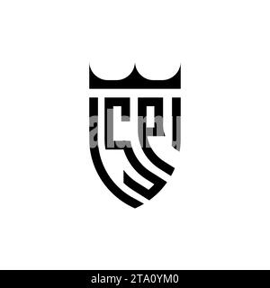 SP Luxury initial logo letters in high quality professional design that will print well Stock Vector