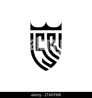 SR Luxury initial logo letters in high quality professional design that will print well Stock Vector