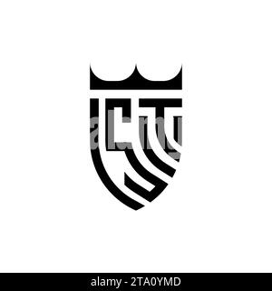 ST Luxury initial logo letters in high quality professional design that will print well Stock Vector
