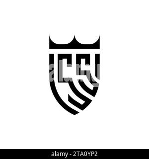 SS Luxury initial logo letters in high quality professional design that will print well Stock Vector