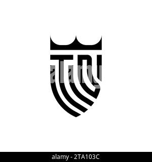 TD Luxury initial logo letters in high quality professional design that will print well Stock Vector