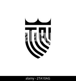 TA Luxury initial logo letters in high quality professional design that will print well Stock Vector