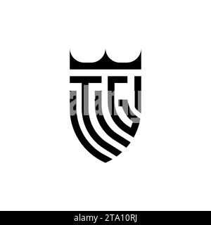 TG Luxury initial logo letters in high quality professional design that will print well Stock Vector
