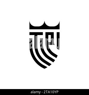 TP Luxury initial logo letters in high quality professional design that will print well Stock Vector
