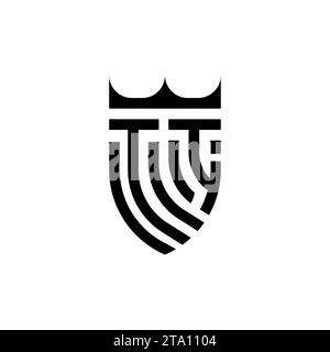 TI Luxury initial logo letters in high quality professional design that will print well Stock Vector