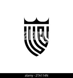 UB Luxury initial logo letters in high quality professional design that will print well Stock Vector