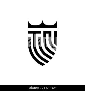 TN Luxury initial logo letters in high quality professional design that will print well Stock Vector