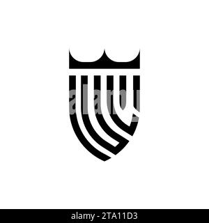 UL Luxury initial logo letters in high quality professional design that will print well Stock Vector