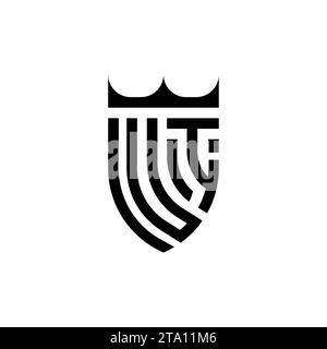 UI Luxury initial logo letters in high quality professional design that will print well Stock Vector
