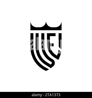 VE Luxury initial logo letters in high quality professional design that will print well Stock Vector