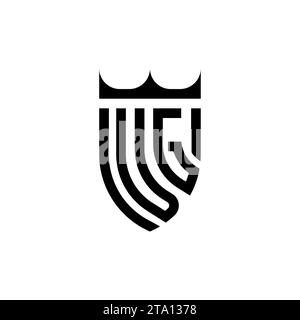 VG Luxury initial logo letters in high quality professional design that will print well Stock Vector