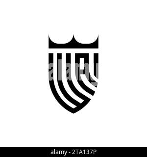WA Luxury initial logo letters in high quality professional design that will print well Stock Vector