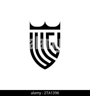 WG Luxury initial logo letters in high quality professional design that will print well Stock Vector