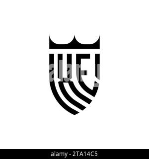 XE Luxury initial logo letters in high quality professional design that will print well Stock Vector