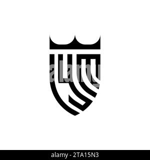 YM Luxury initial logo letters in high quality professional design that will print well Stock Vector