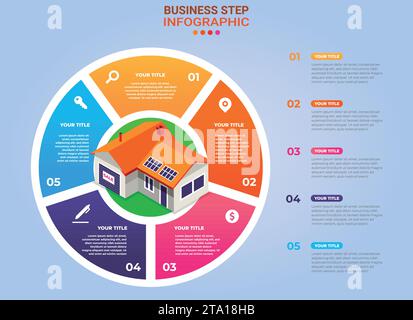 Infographic design vector and marketing icons can be used for workflow layout, diagram, annual report. Business concept with 3, 4, 5; 6, 7 and 8 step. Stock Vector