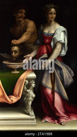 Salome with the head of John the Baptist, c 1512-1516 - Cesare da Sesto (1477-1523) Stock Photo