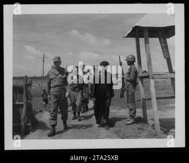 American soldiers are seen in this Vietnamese combat zone, April 3 ...