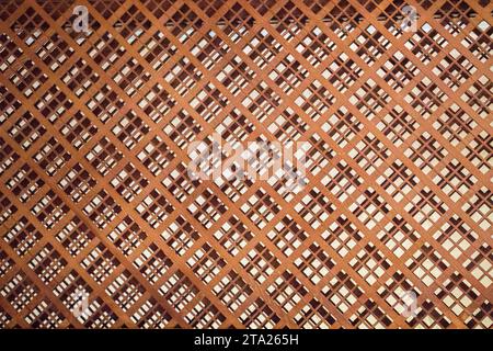 Wood texture with checked patterns as background Stock Photo