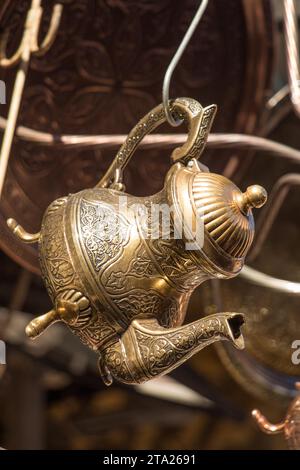 Metal Tea Making Pot Tea pot made of metal in a traditional style Stock Photo - Alamy