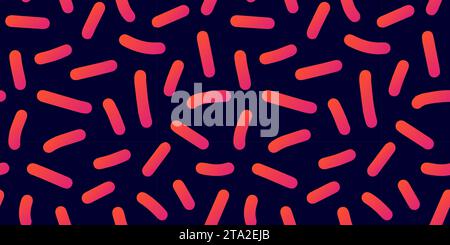 Abstract background with neon colors confetti or sugar sprinkles. Retro futuristic vector backdrop. Pop art style textures. Vector design layout for Stock Vector