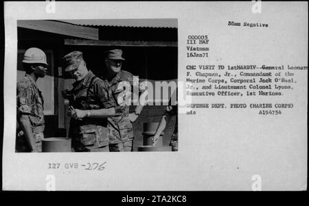 General Leonard F. Chapman, CMC, and Lieutenant General Robert E ...