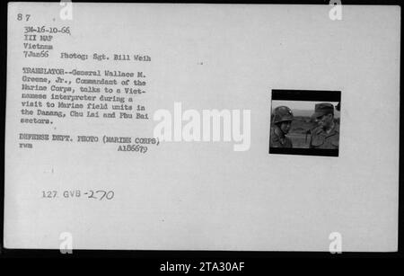 General Wallace M. Greene, Jr., Commandant of the Marine Corps ...
