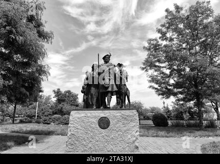 Philadelphia, USA - May 29, 2018: Monument to Scottish Immigrants in Philadelphia, PA, USA. Stock Photo