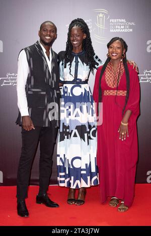 Mamadou Diallo, Ramata-Toulaye Sy and Khady Mane attending the Limbo Premiere as part of the 20th Marrakech International Film Festival in Marrakech, Morocco on November 28, 2023. Photo by Aurore Marechal/ABACAPRESS.COM Stock Photo