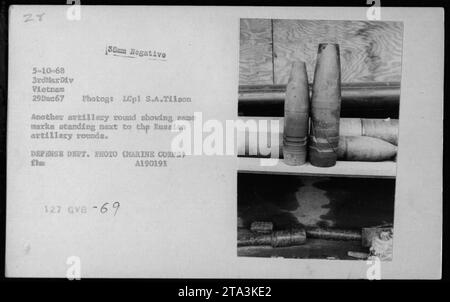 U.S. Marines display captured weapons in Vietnam on February 28, 1967 ...