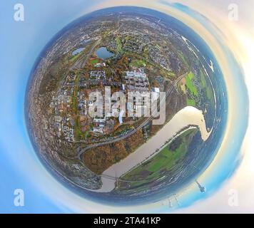 Aerial view, Heinrich-Heine-University, Münchener Straße and Fleher ...