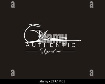 GX Signature Logo Template Vector Stock Vector Image & Art - Alamy