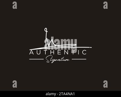 IV Signature Logo Template Vector. Stock Vector