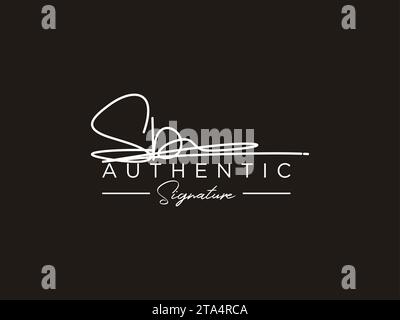 SB Signature Logo Template Vector. Stock Vector